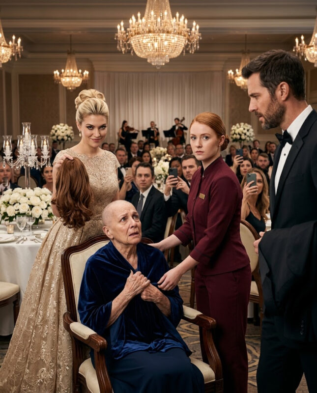 The bride rips off her sick future mother-in-law’s wig in front of 200 guests, but six words from the groom will change the entire wedding