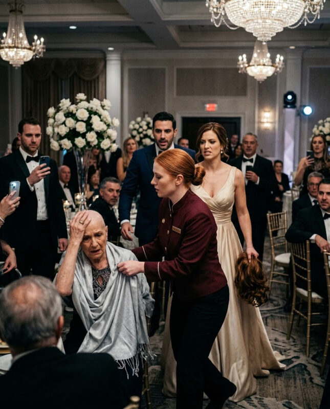 The bride rips off her sick future mother-in-law’s wig in front of 200 guests, but six words from the groom will change the entire wedding