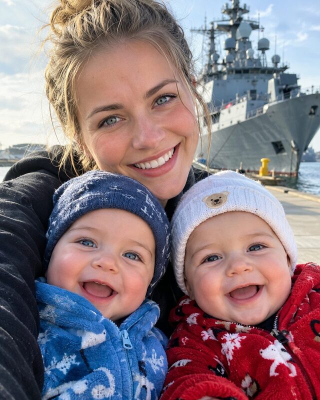 I went to the port with our three-month-old twin daughters to surprise my husband, who was finally coming home after spending several months at sea... But..